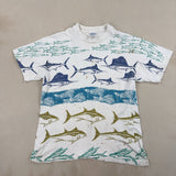 ALL OVER FISH GRAPHIC TEE TEE - MEDIUM