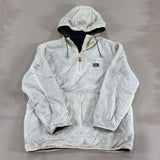 QUIKSILVER WHITE JACKET - LARGE