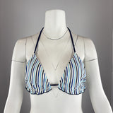 STRIPED BIKINI TOP - MEDIUM