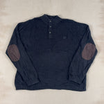 CHAPS BLACK KNIT - 2X LARGE