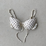 POLKA DOT BIKINI TOP - MEDIUM