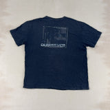 QUIKSILVER BLACK TEE - LARGE