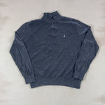NAUTICA GREY QUARTER ZIP - LARGE