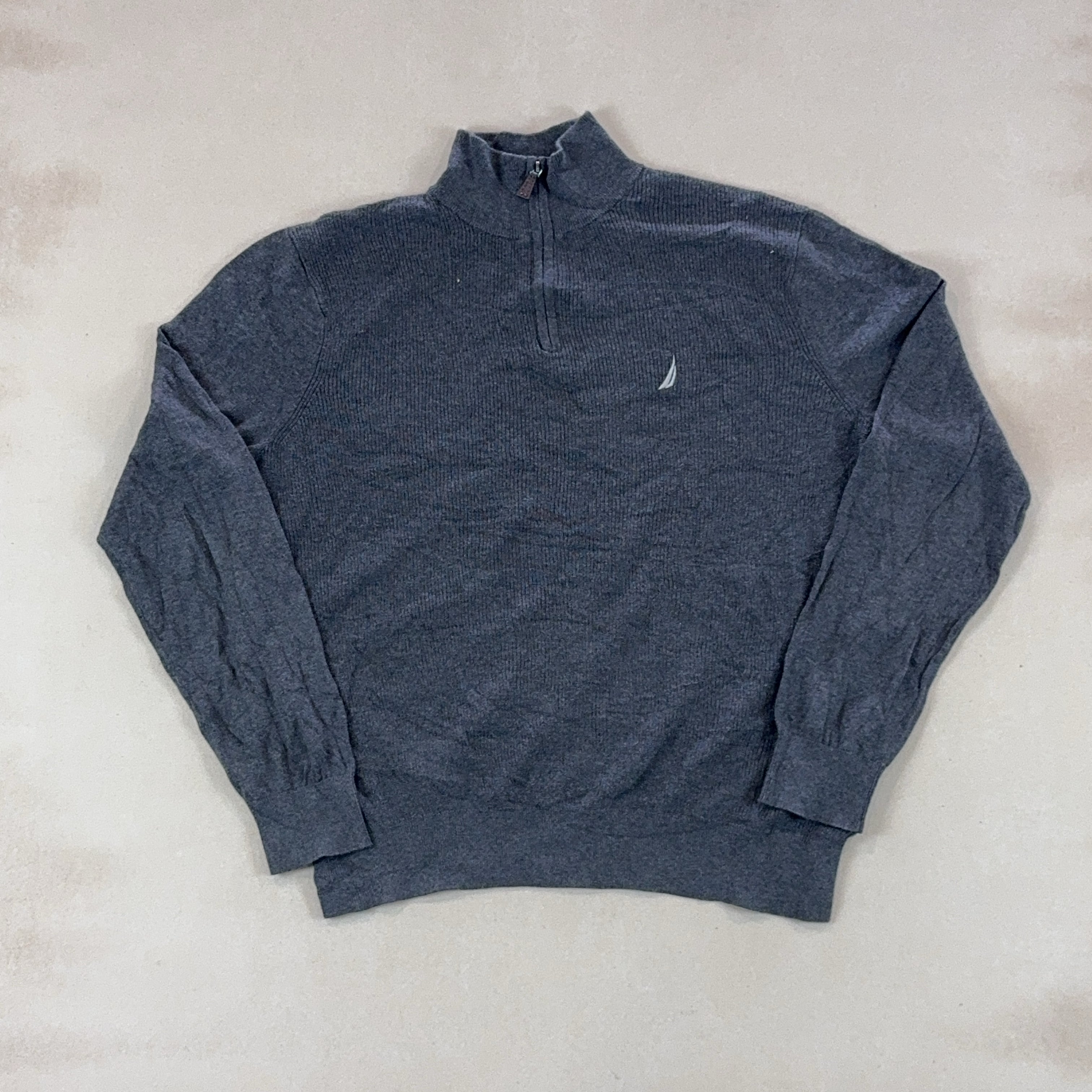 NAUTICA GREY QUARTER ZIP - LARGE