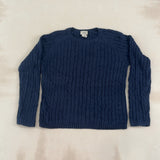 L.L.BEAN CABLE KNIT - MEDIUM