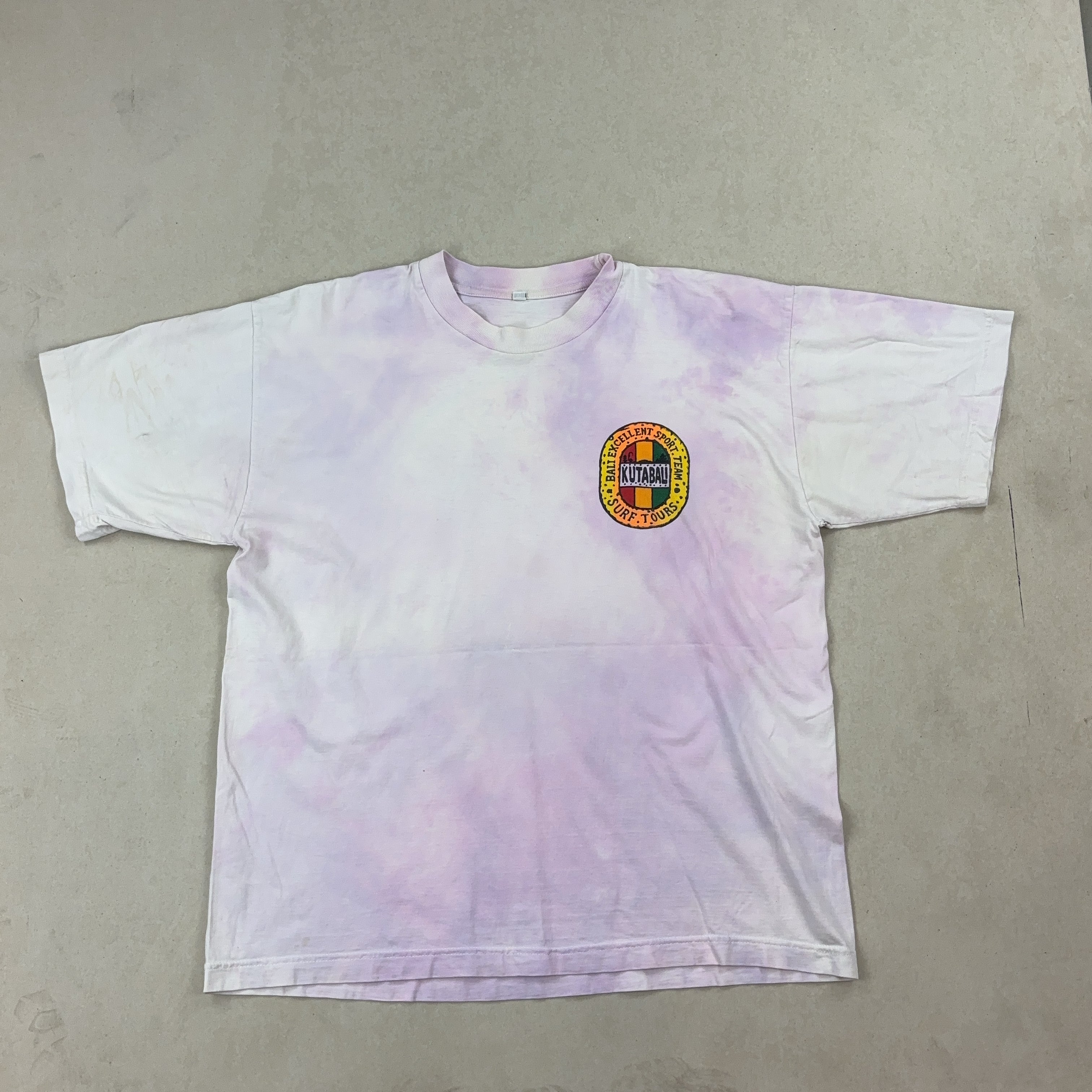 TIE DYE PINK GRAPHIC TEE - LARGE