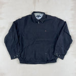 HILFIGER BLACK JACKET - LARGE