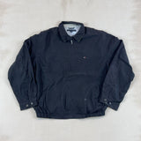 HILFIGER BLACK JACKET - LARGE