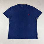 RALPH LAUREN NAVY BLUE TEE - LARGE