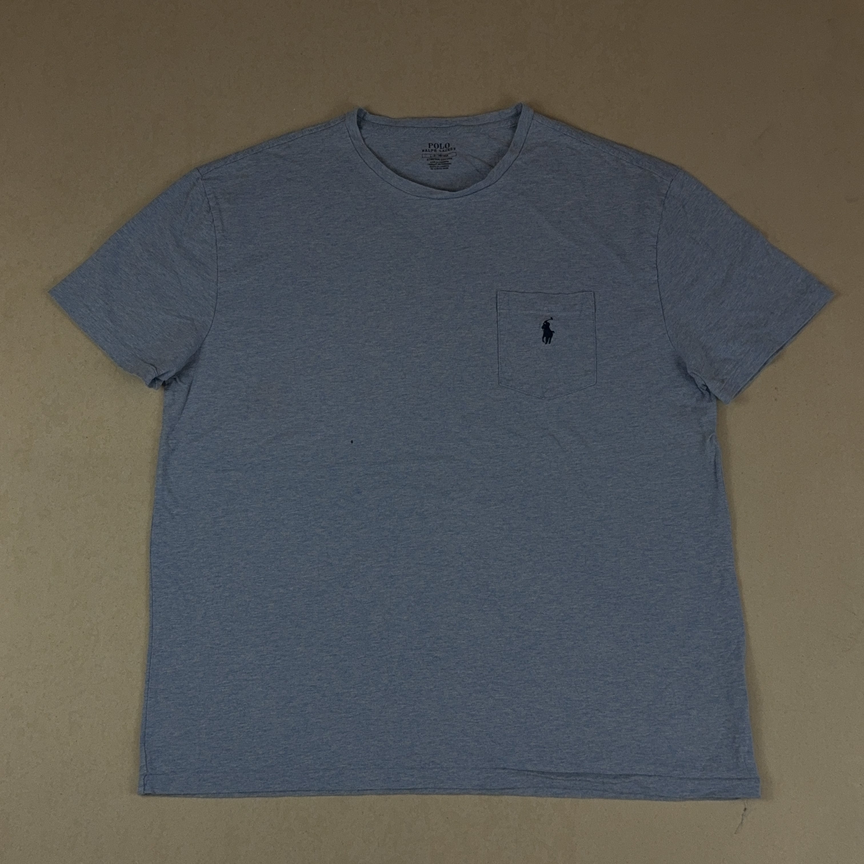 POLO RALPH LAUREN Heather Blue TEE - LARGE