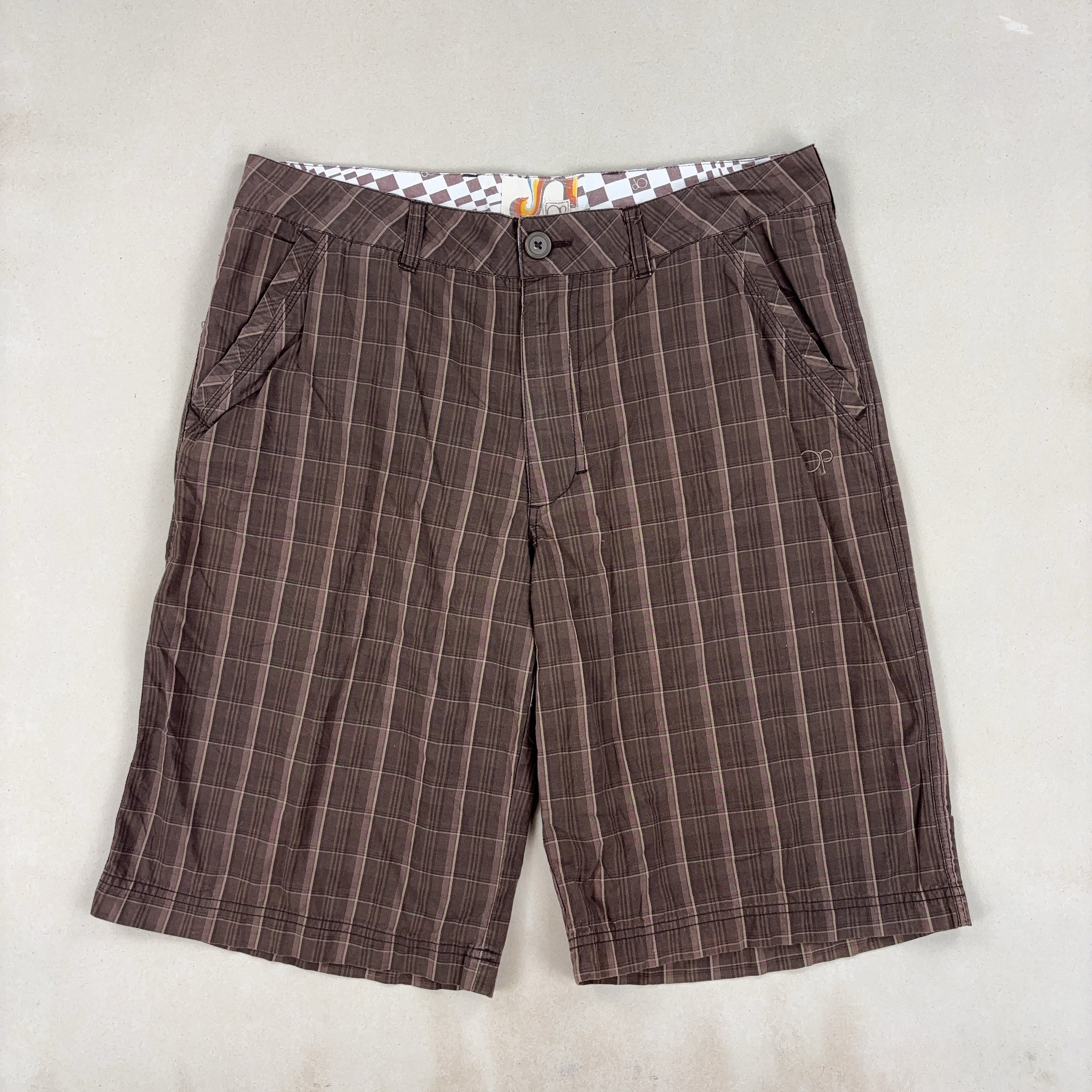 OCEAN PACIFC CHECKED SHORTS - LARGE