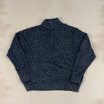CHAPS BLACK SPECKLED QUARTER ZIP - LARGE