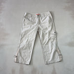 BEIGE CARGO CAPRIS - MEDIUM