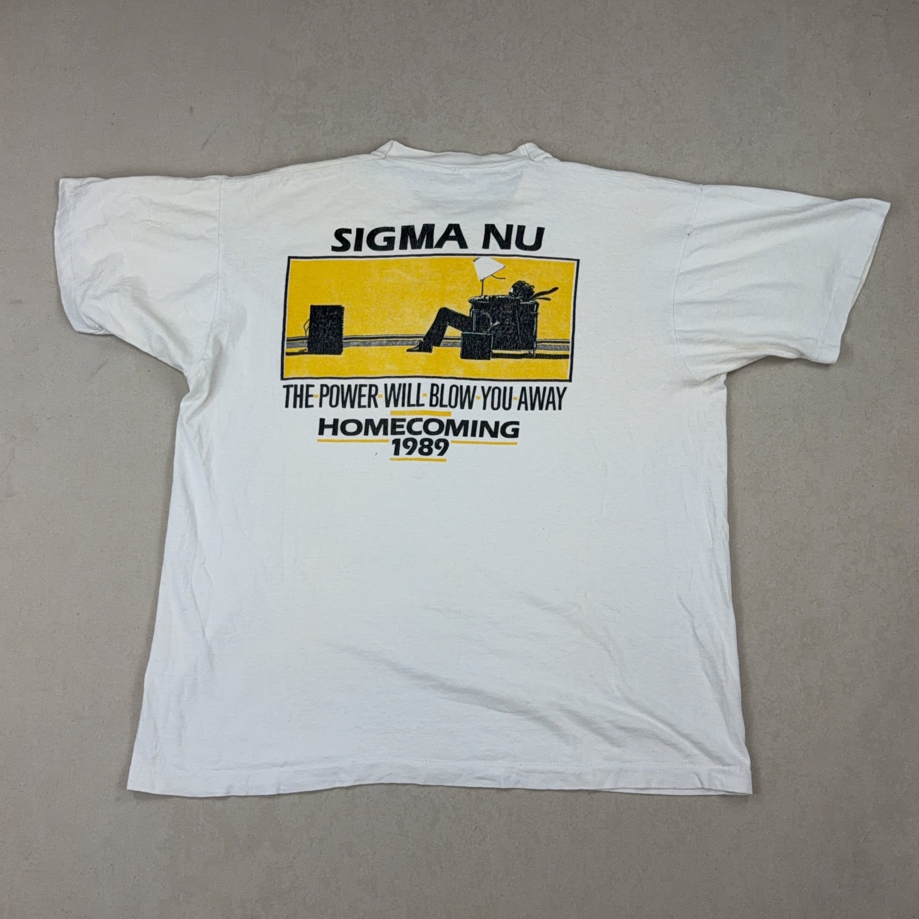 SIGMA NU HOMECOMING 1989 TEE - LARGE