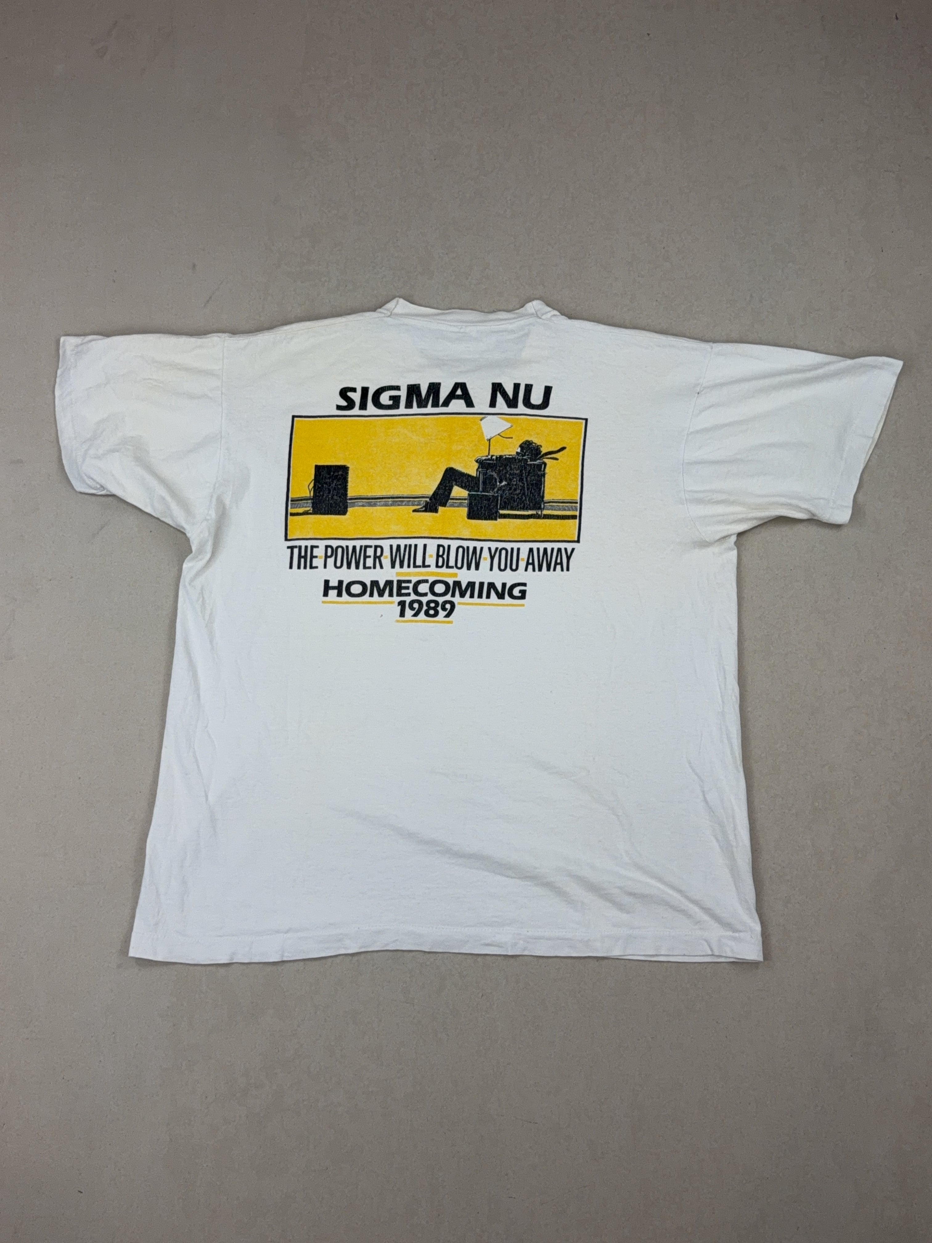 SIGMA NU HOMECOMING 1989 TEE - LARGE