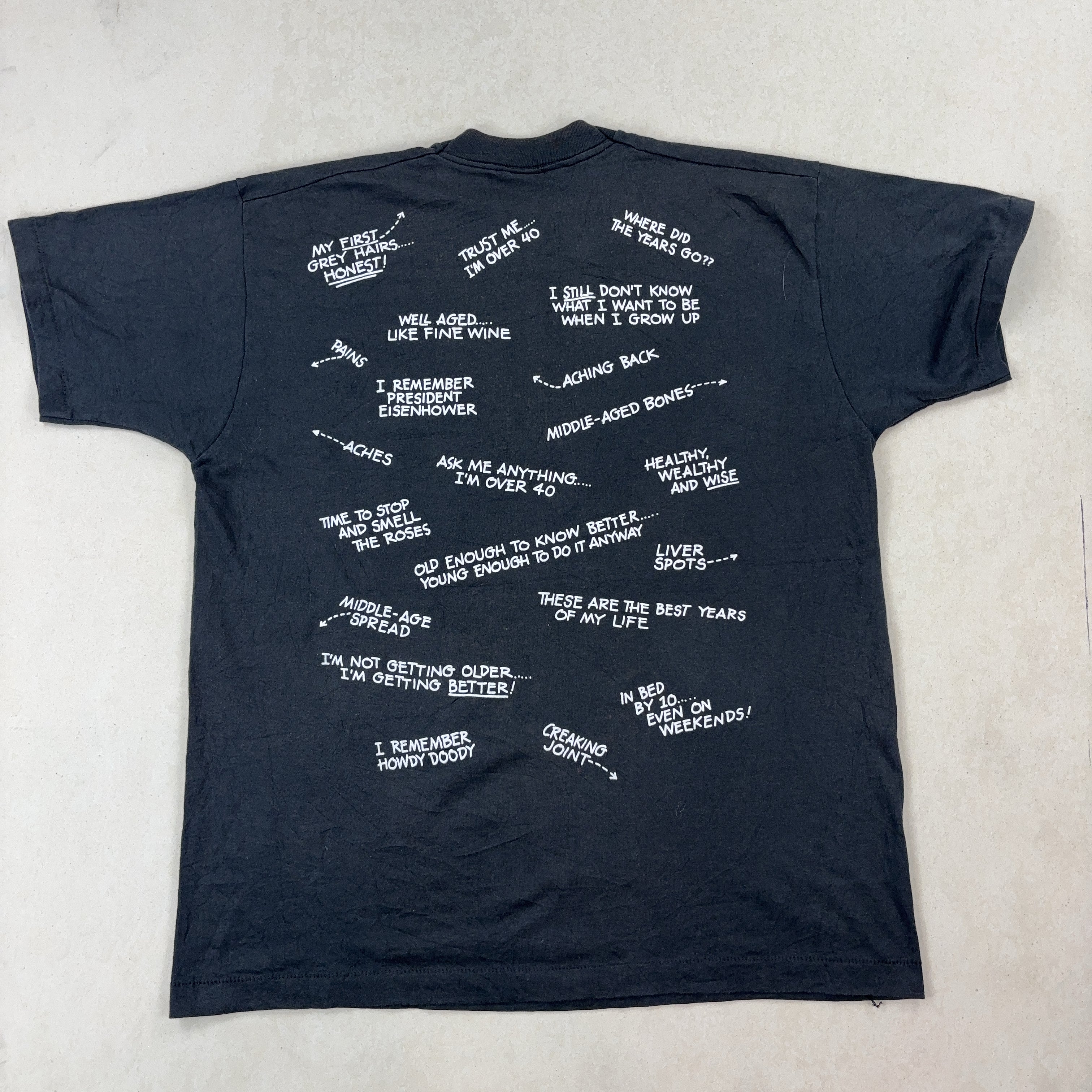 'POSITIVITY OVER 50S...' TEE - LARGE