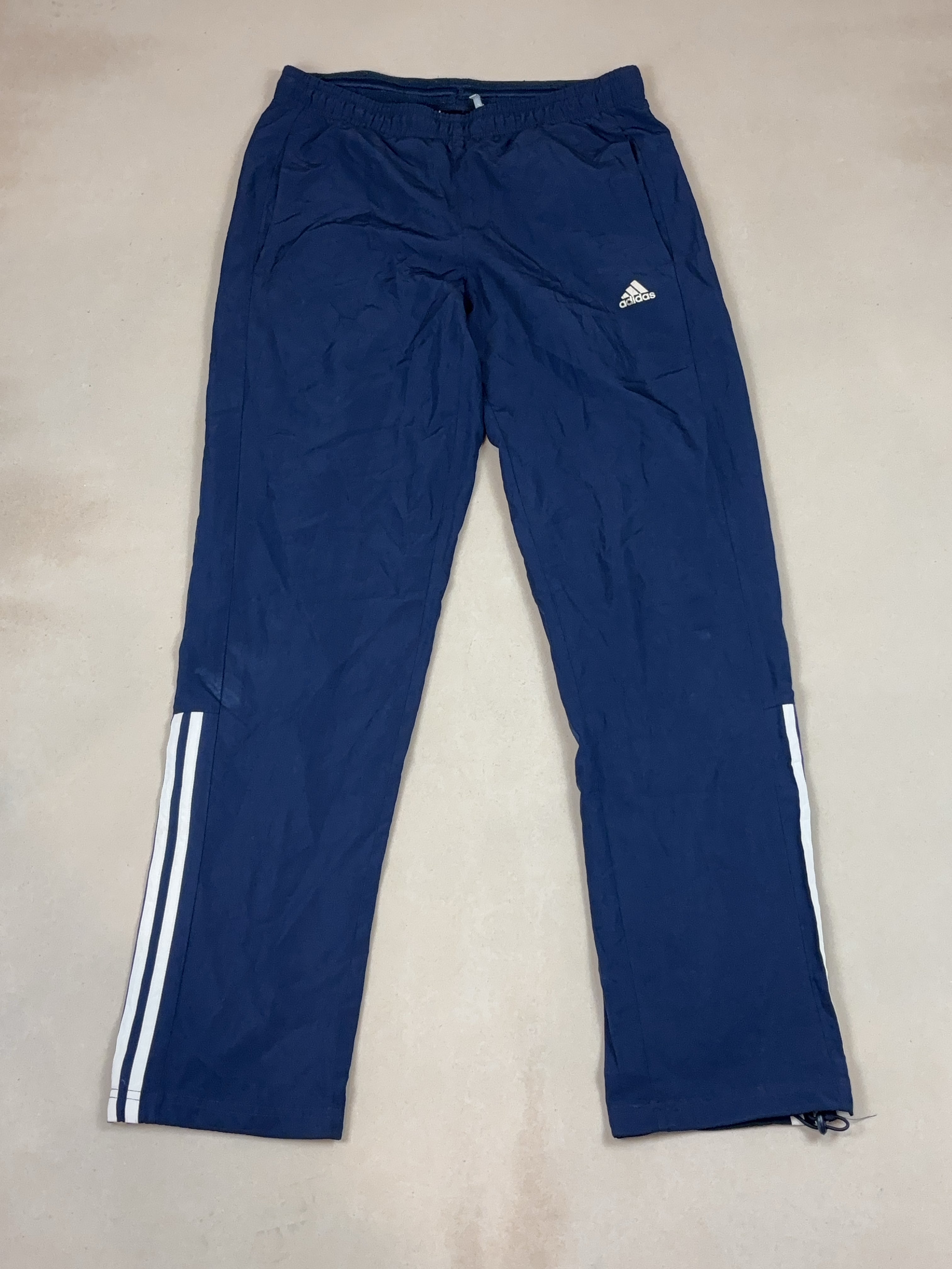 ADIDAS NAVY BLUE SPORT PANTS - LARGE