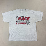 GRAPHIC GREY TEE - 2X LARGE