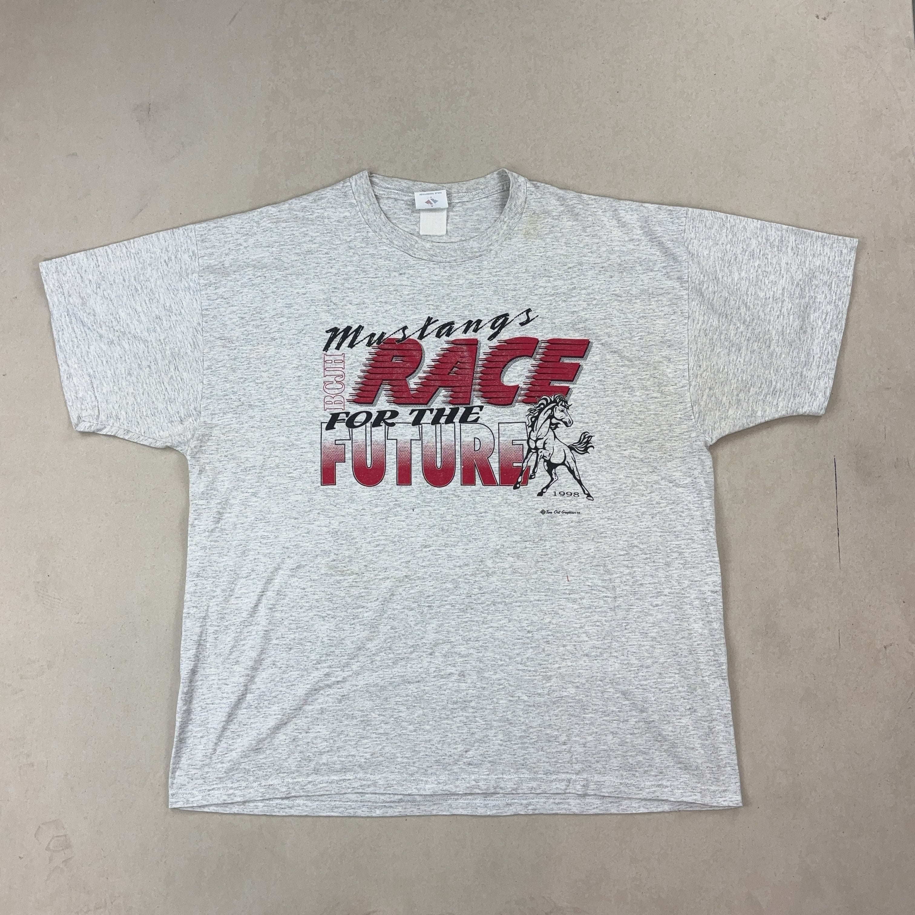 GRAPHIC GREY TEE - 2X LARGE