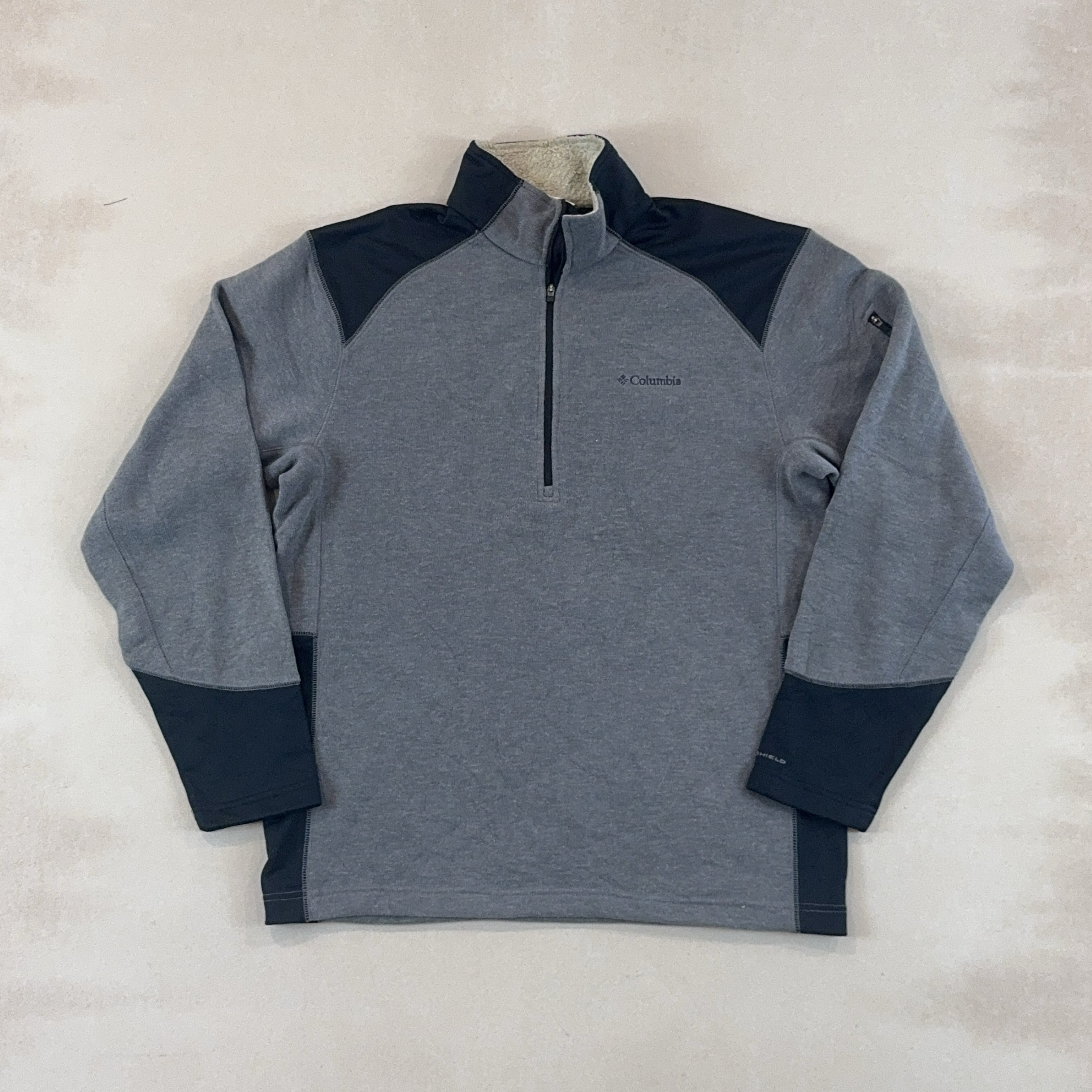 COLUMBIA GREY QUARTER ZIP - MEDIUM