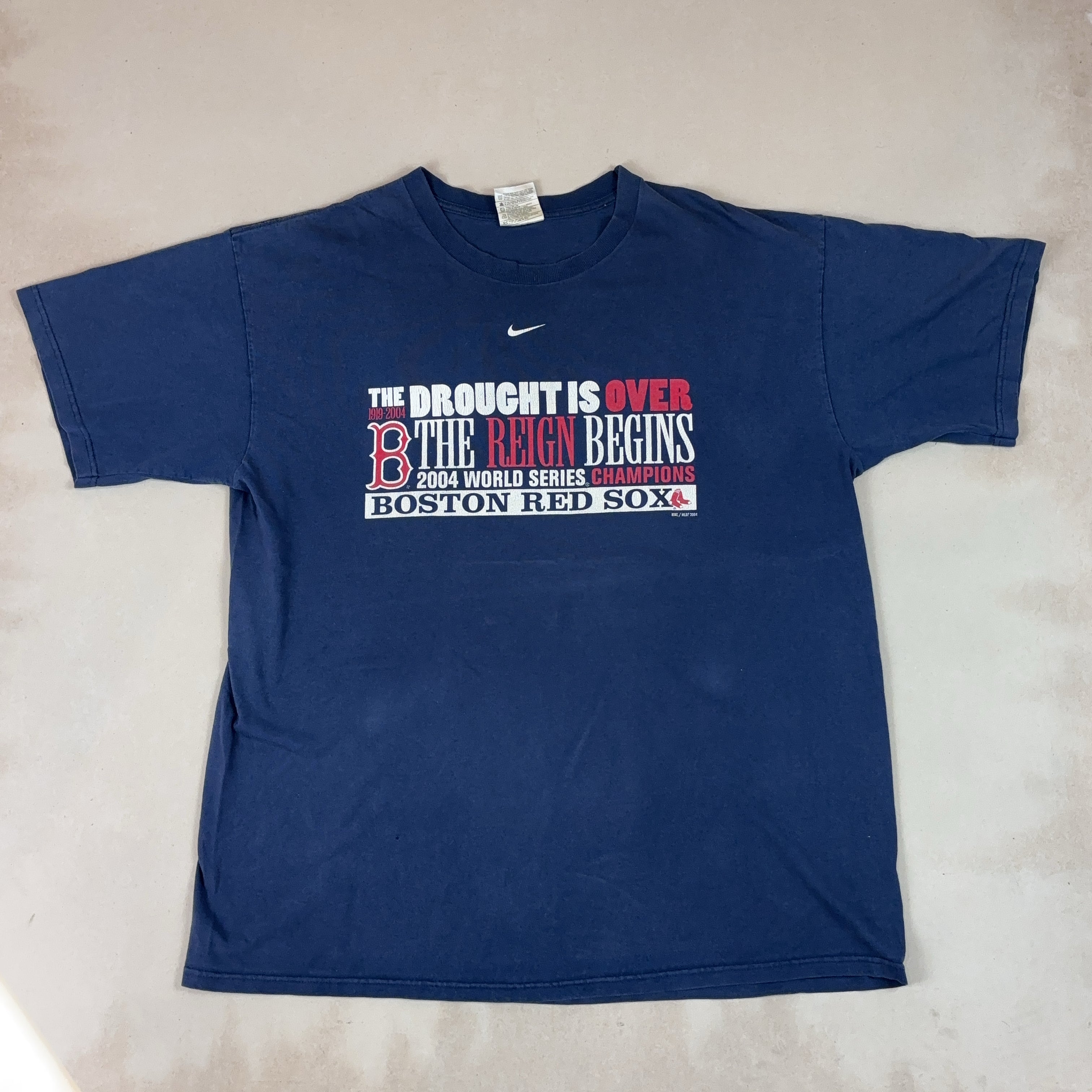 NIKE BOSTON RED SOX NAVY BLUE TEE - X LARGE