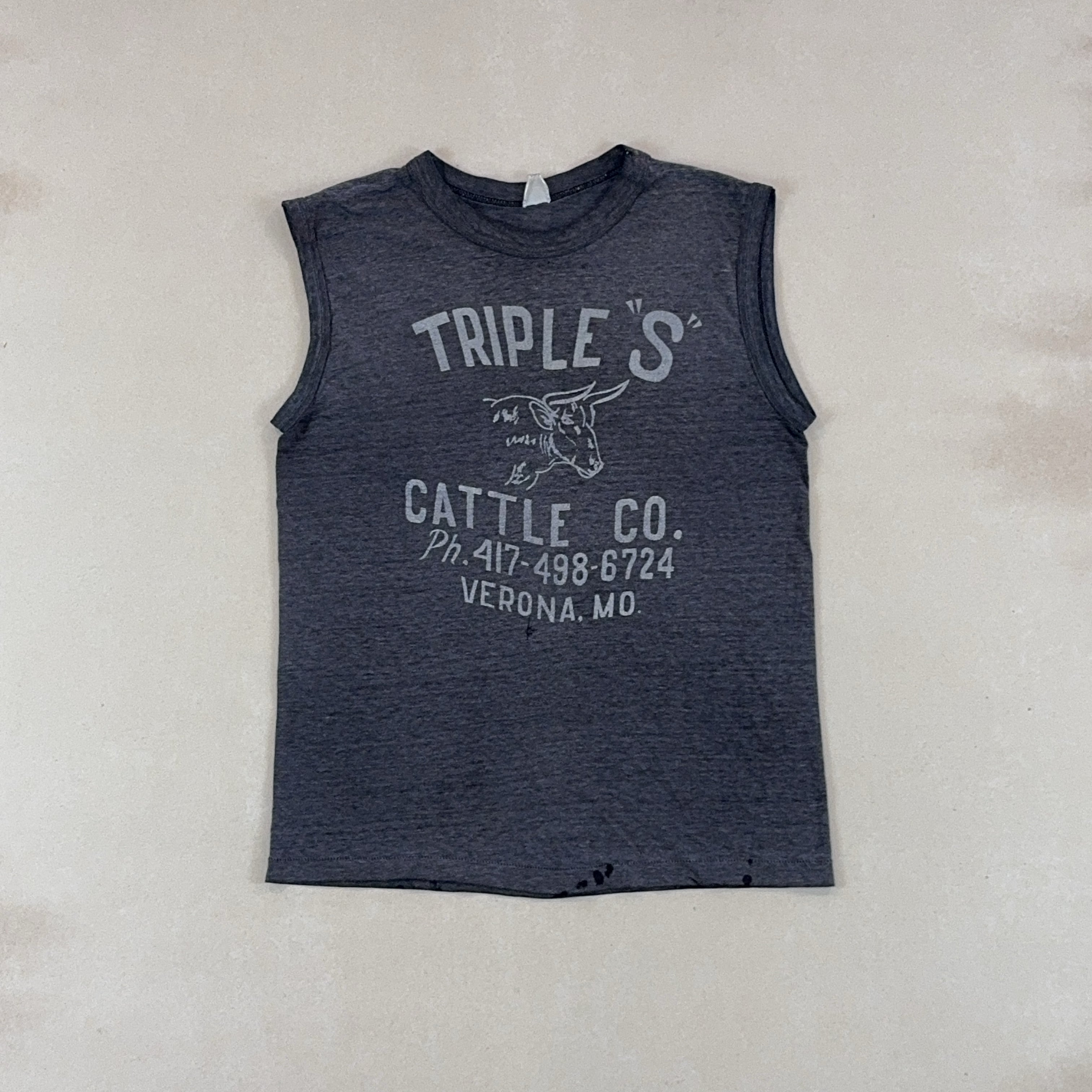 TRIPLE S CATTLE CO. SINGLET - SMALL