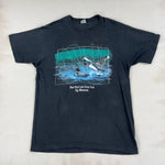 GRAPHIC BLACK TEE - LARGE