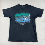 GRAPHIC BLACK TEE - LARGE
