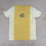 YELLOW TIE DYE TEE - X LARGE