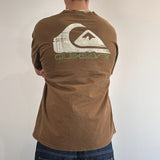 BROWN QUIKSILVER TSHIRT