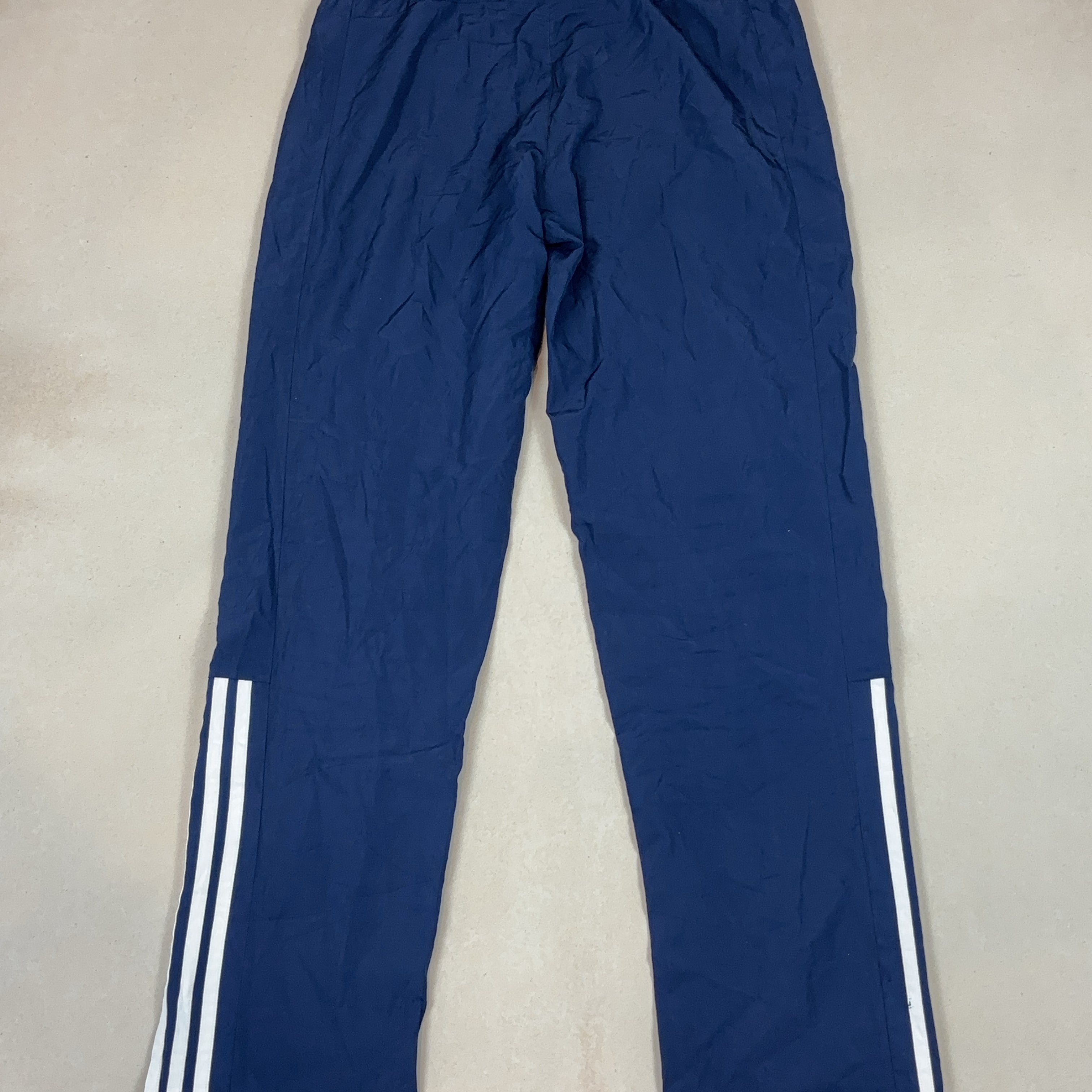 ADIDAS NAVY BLUE SPORT PANTS - LARGE