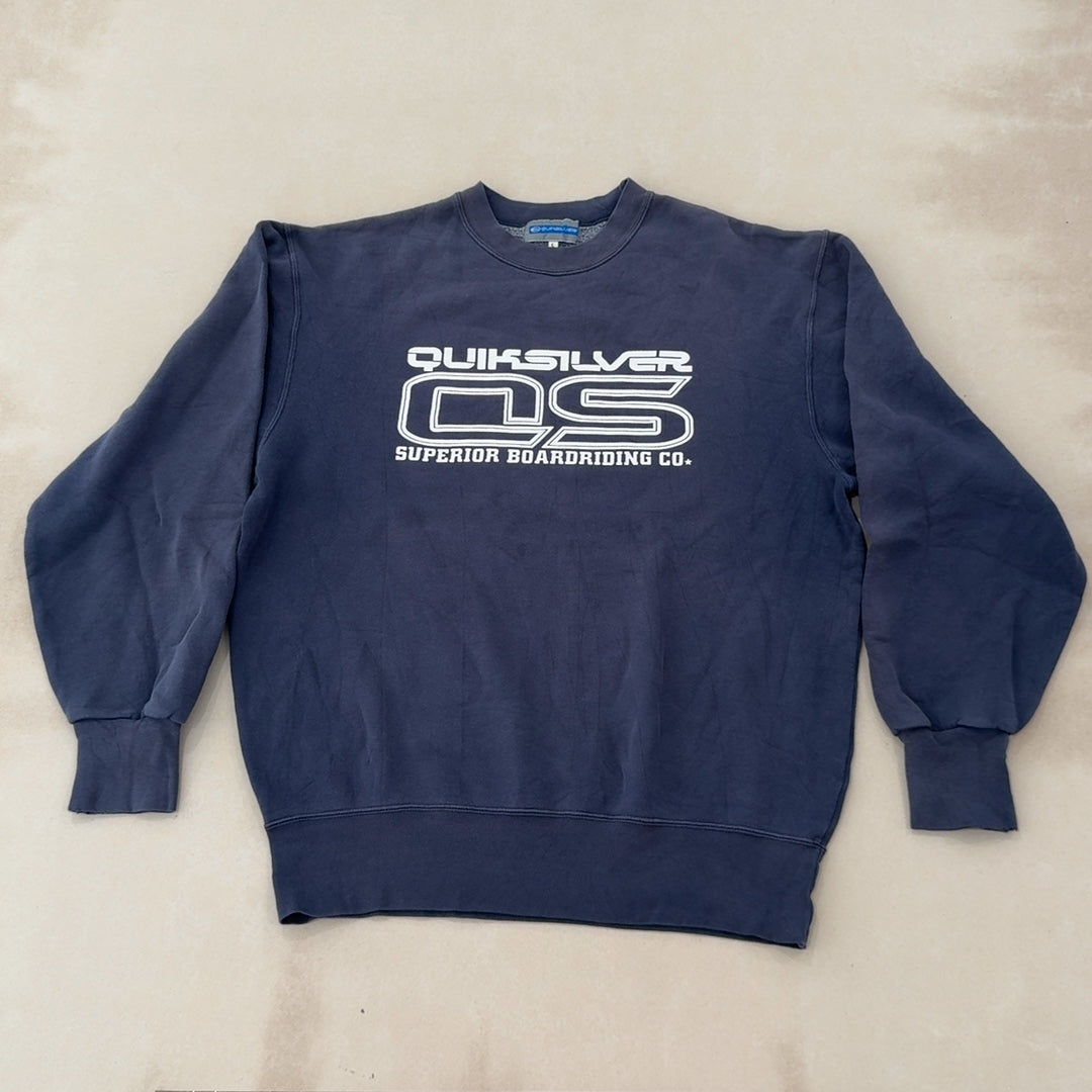 QUIKSILVER NAVY CREW - LARGE