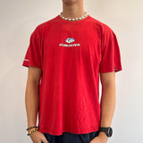 RED QUIKSILVER TSHIRT