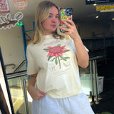 Boyfriend Tee - Surf Coast Waratah - Cream