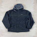 HILFIGER BLACK HOOD JACKET - X LARGE