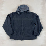 HILFIGER BLACK HOOD JACKET - X LARGE