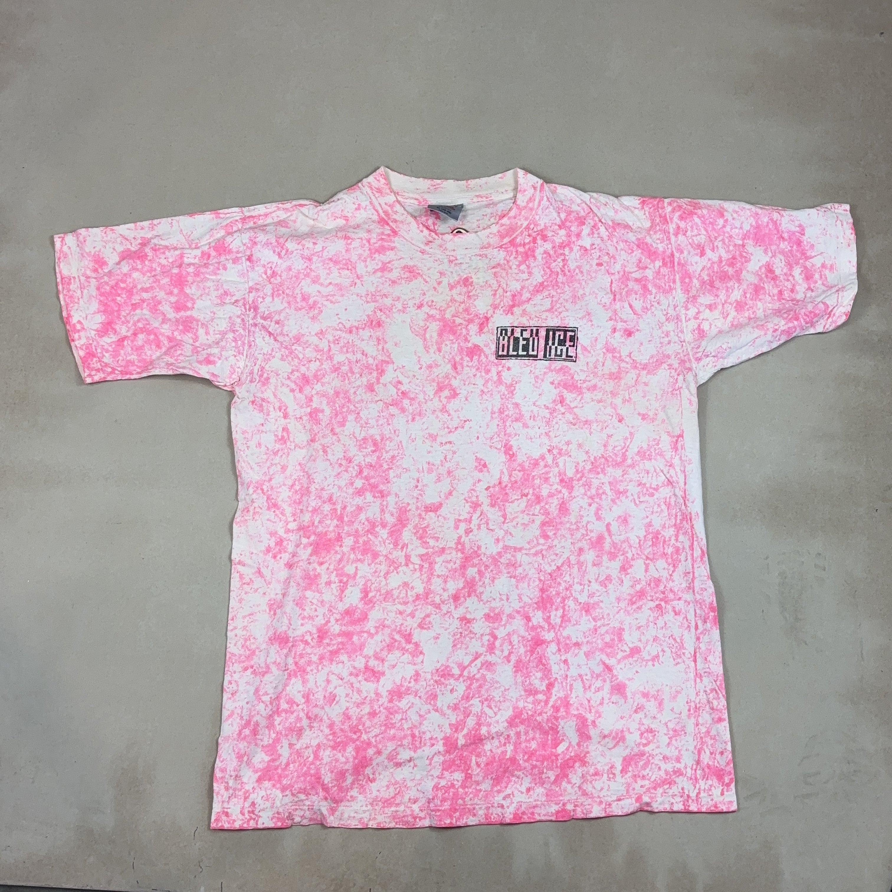 TIE DIE PINK VINTAGE TEE - X LARGE