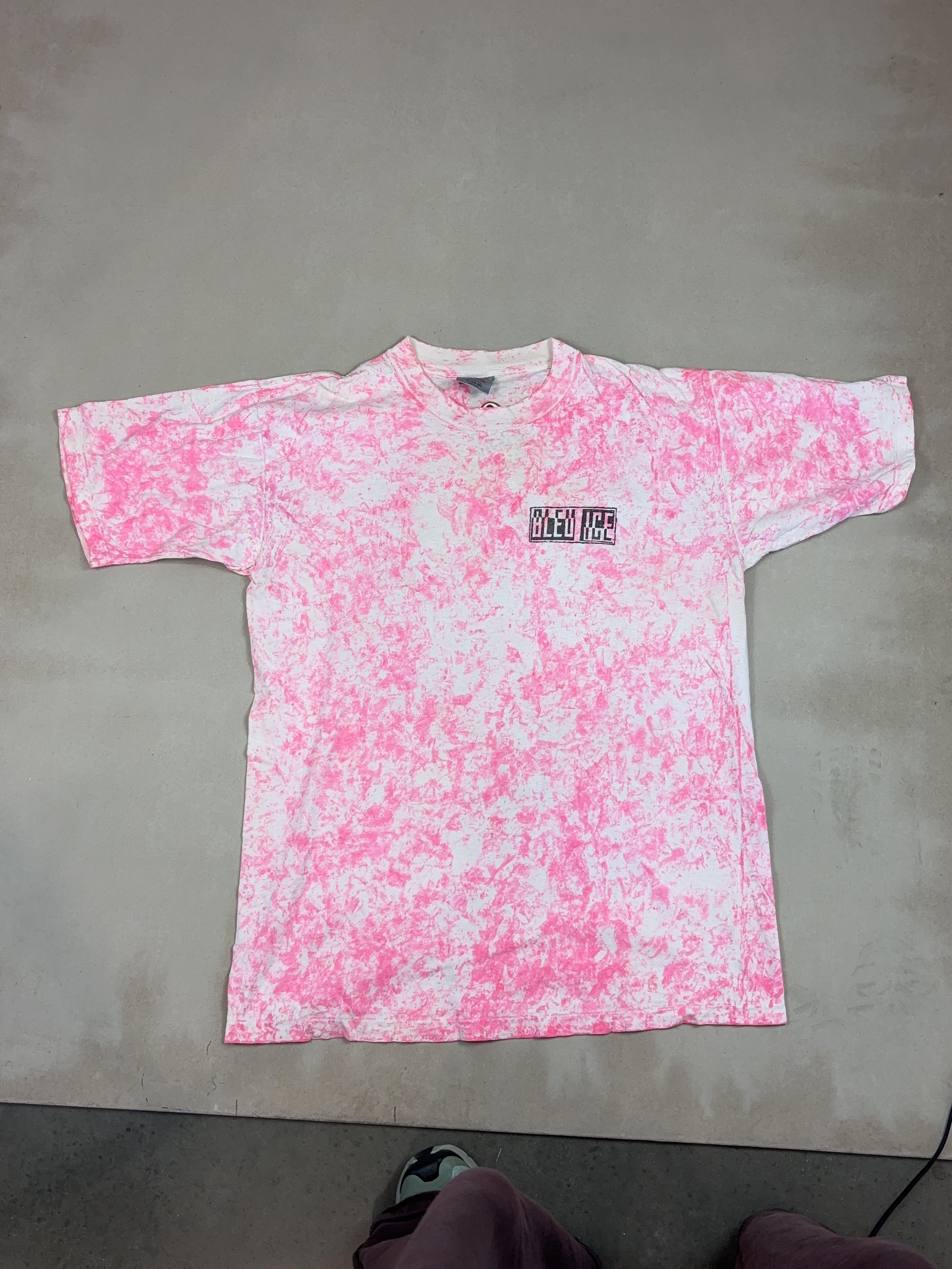 TIE DIE PINK VINTAGE TEE - X LARGE