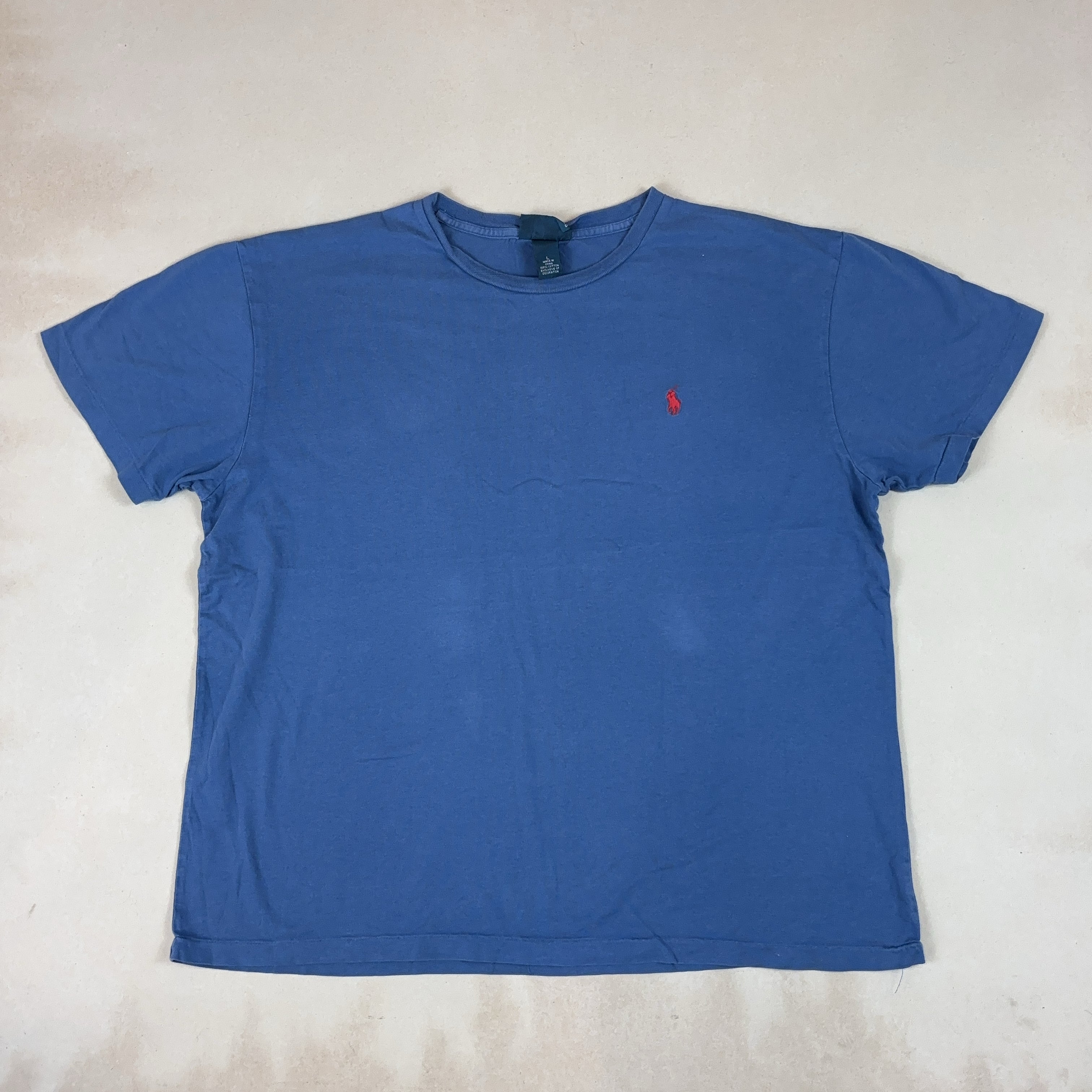 RALPH LAUREN BLUE TEE - LARGE