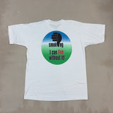 VINTAGE WHITE GRAPHIC TEE - LARGE