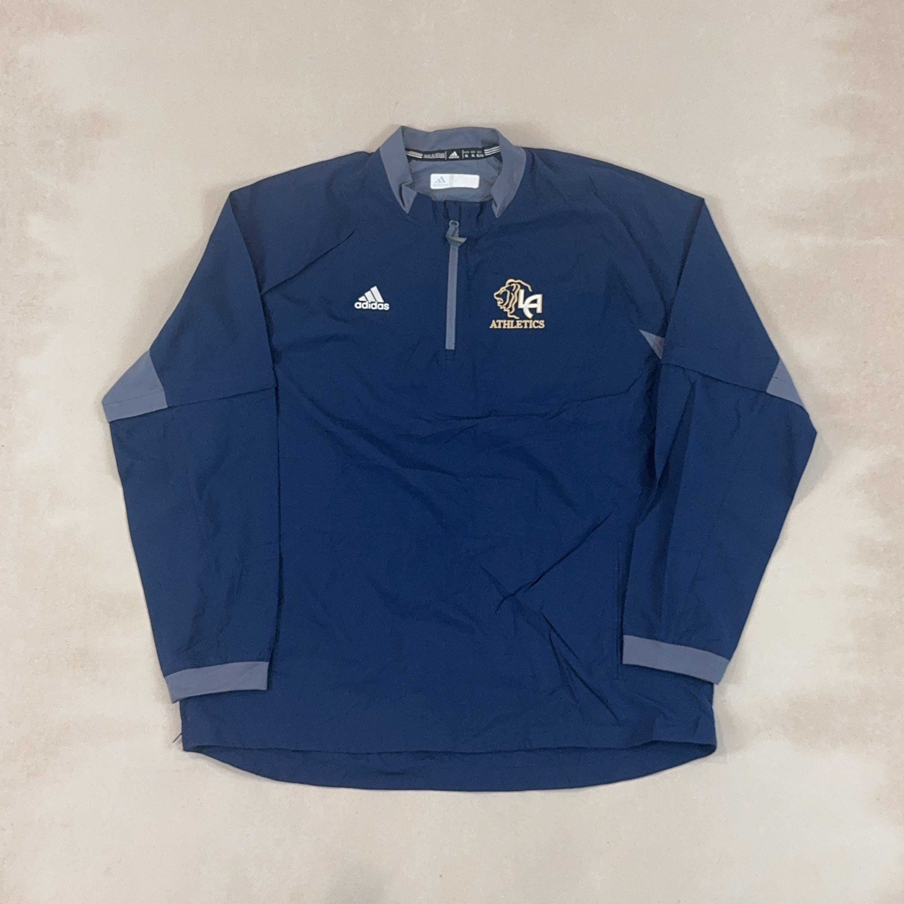 ADIDAS NAVY WIND BREAKER - X LARGE