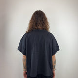 BLACK PLAIN TEE - LARGE