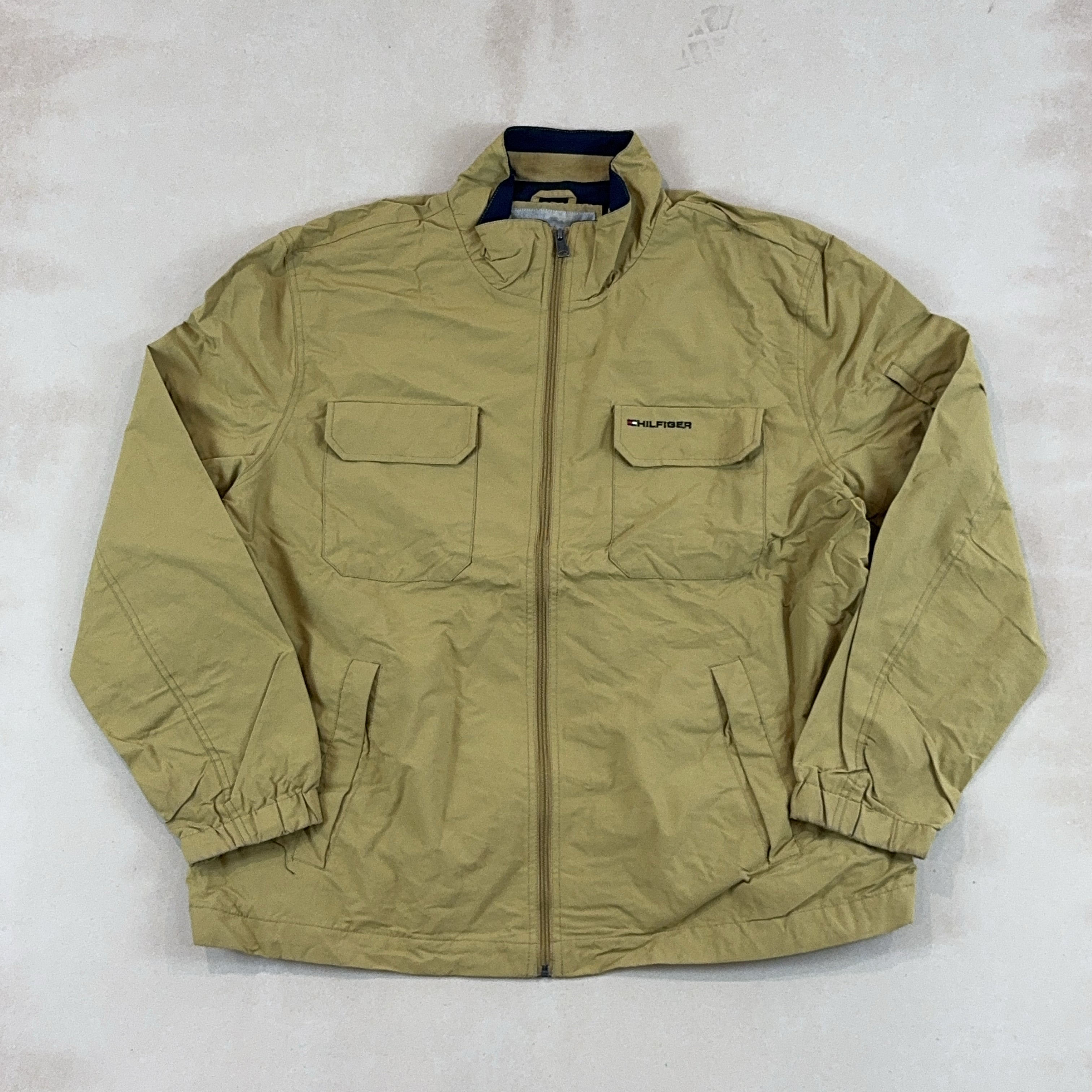 HILFIGER CAMEL JACKET - 2X LARGE
