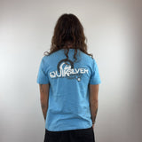 SKY BLUE QUIKSILVER TEE - SMALL