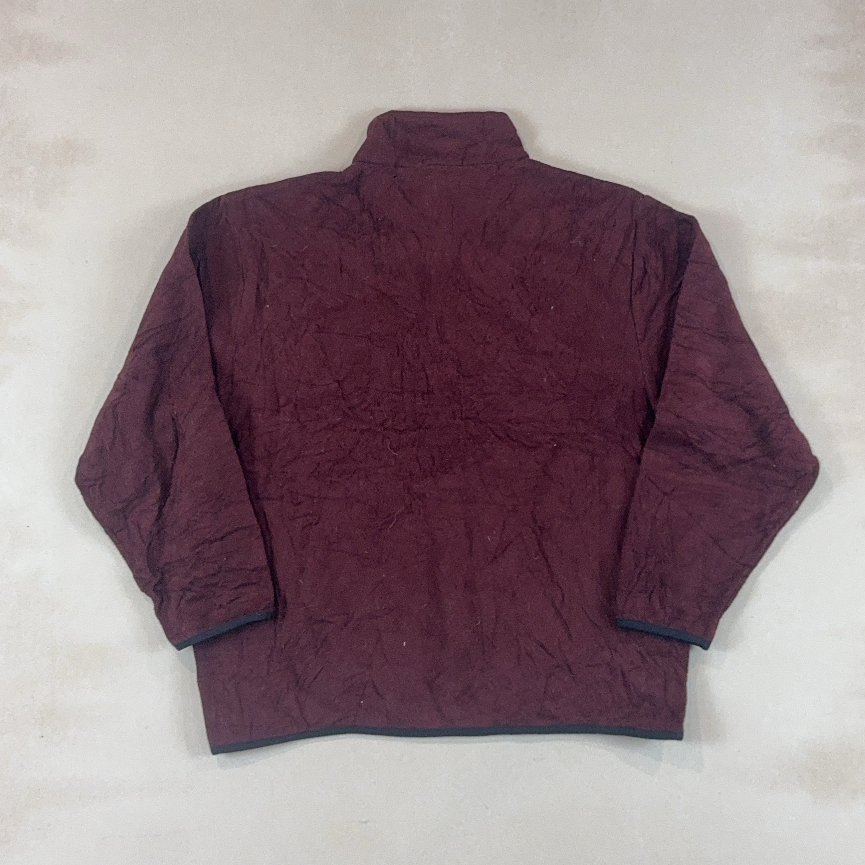 NAUTICA MAROON QUARTER ZIP - LARGE