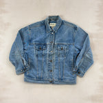 EDDIE BAUER DENIM JACKET - LARGE
