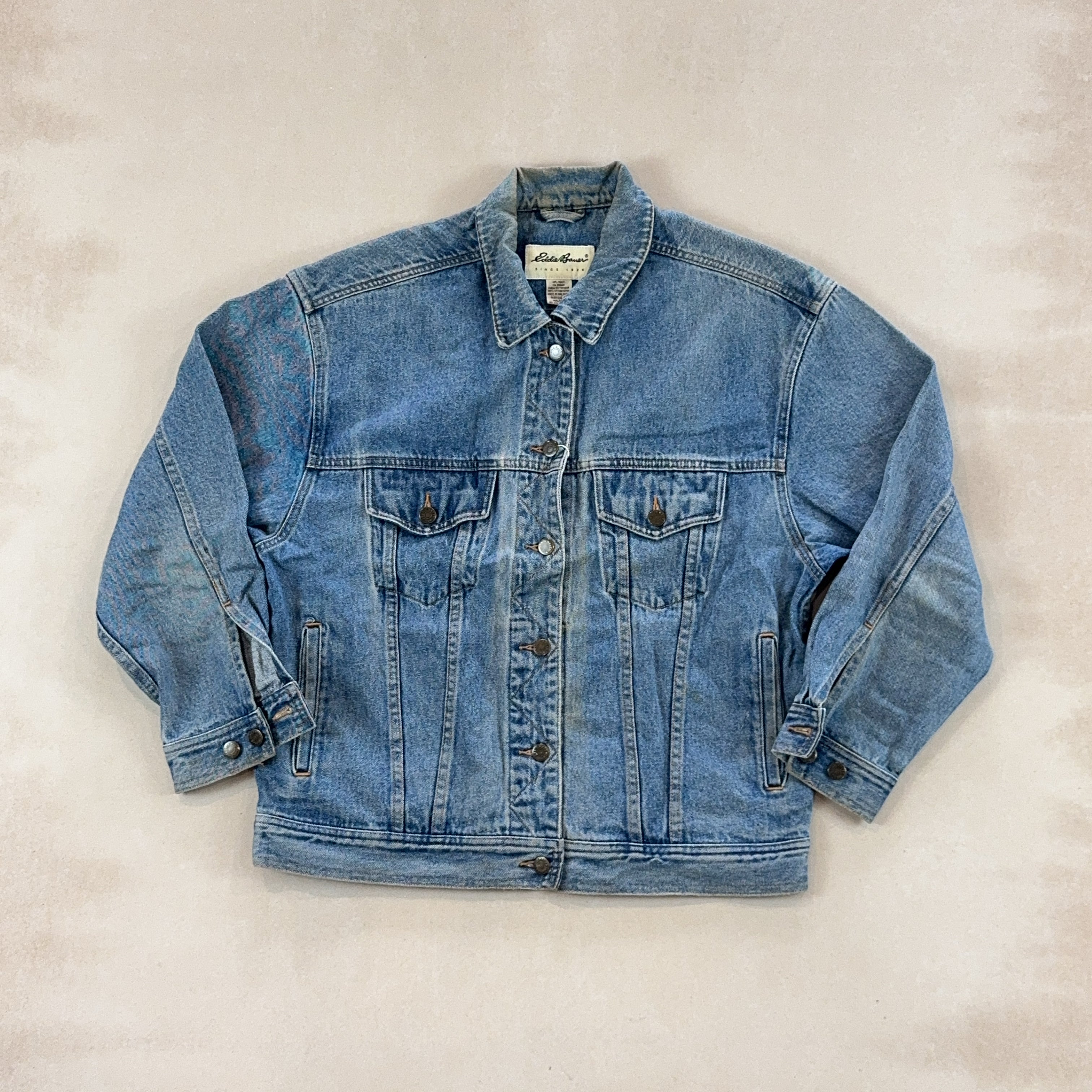 EDDIE BAUER DENIM JACKET - LARGE