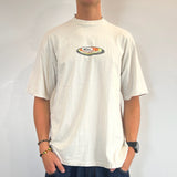 CREAM QUIKSILVER TSHIRT