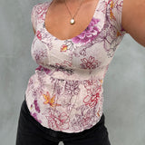 FLORAL ETRO TOP SMALL