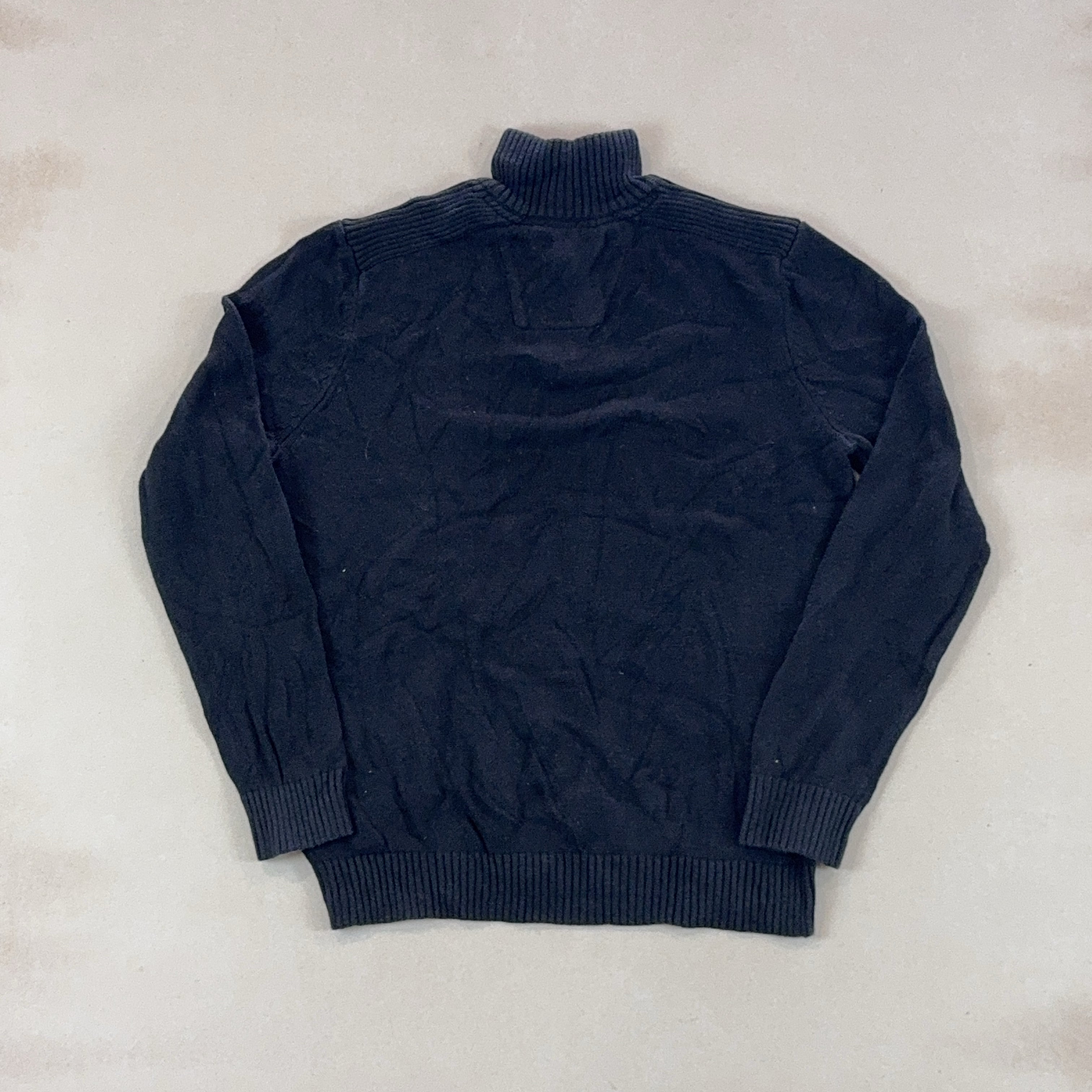 NAUTICA BLACK QUARTER ZIP - MEDIUM